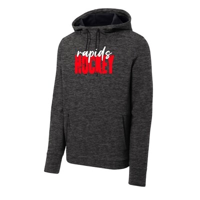 LADIES BLACK HEATHER COWL PULLOVER - LHS HOCKEY