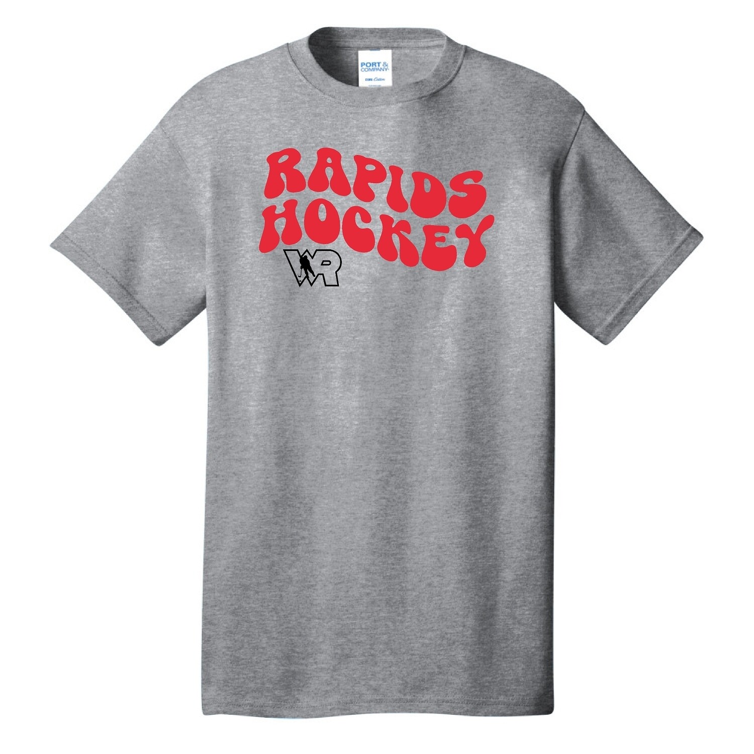 ADULT ATHLETIC HEATHER CORE BLEND UNISEX T-SHIRT - LHS HOCKEY