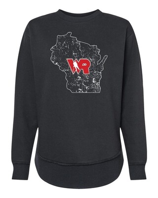 LADIES BLACK WEEKEND FLEECE  SWEATSHIRT - LHS HOCKEY