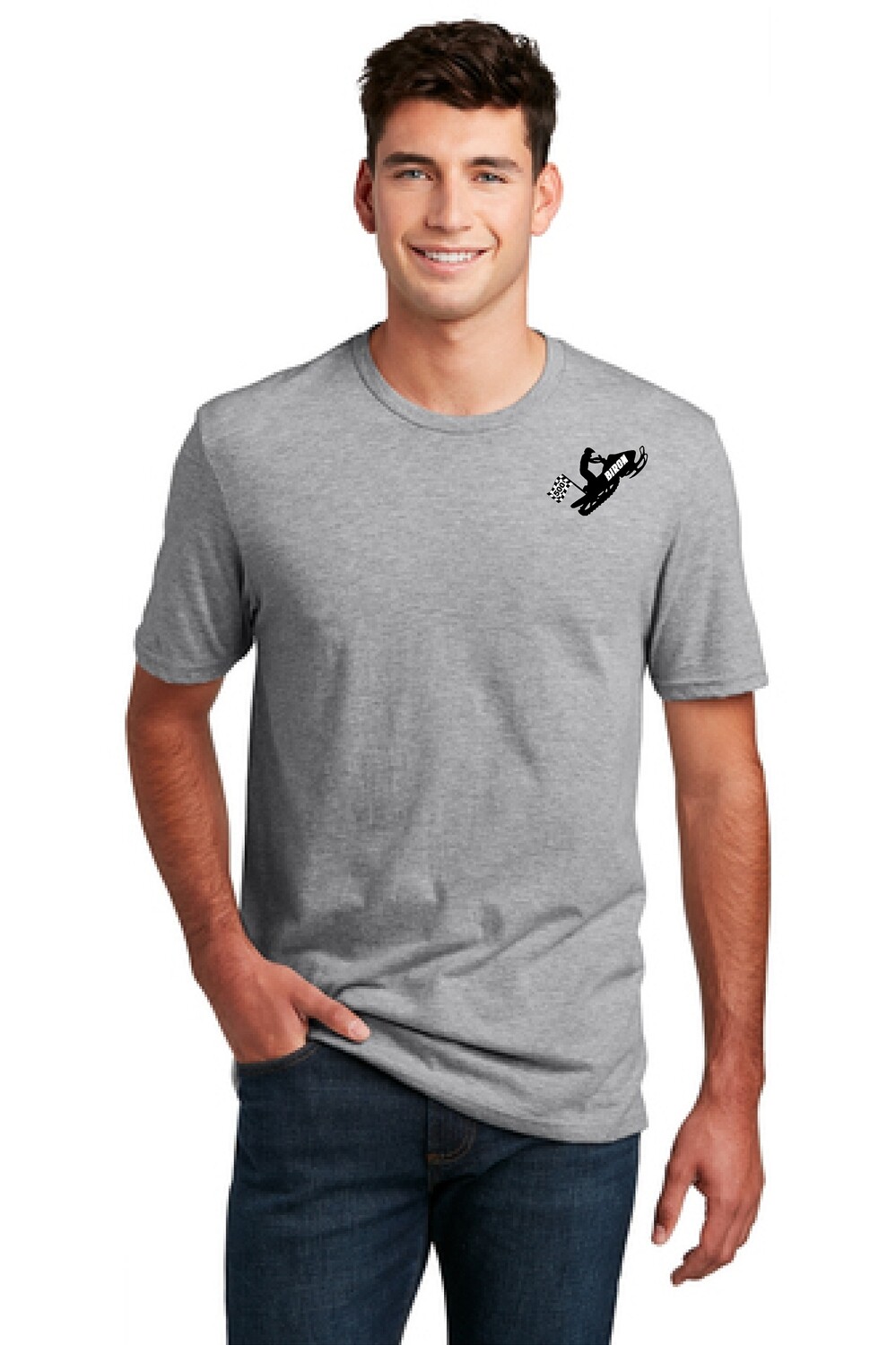 Doesn&#39;t Suck District ® Perfect Blend ® CVC Tee - Light Heather Grey - Biron 500