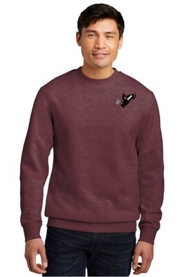 Doesn&#39;t Suck District® V.I.T.™ Fleece Crew  - Heathered Cardinal - Biron 500