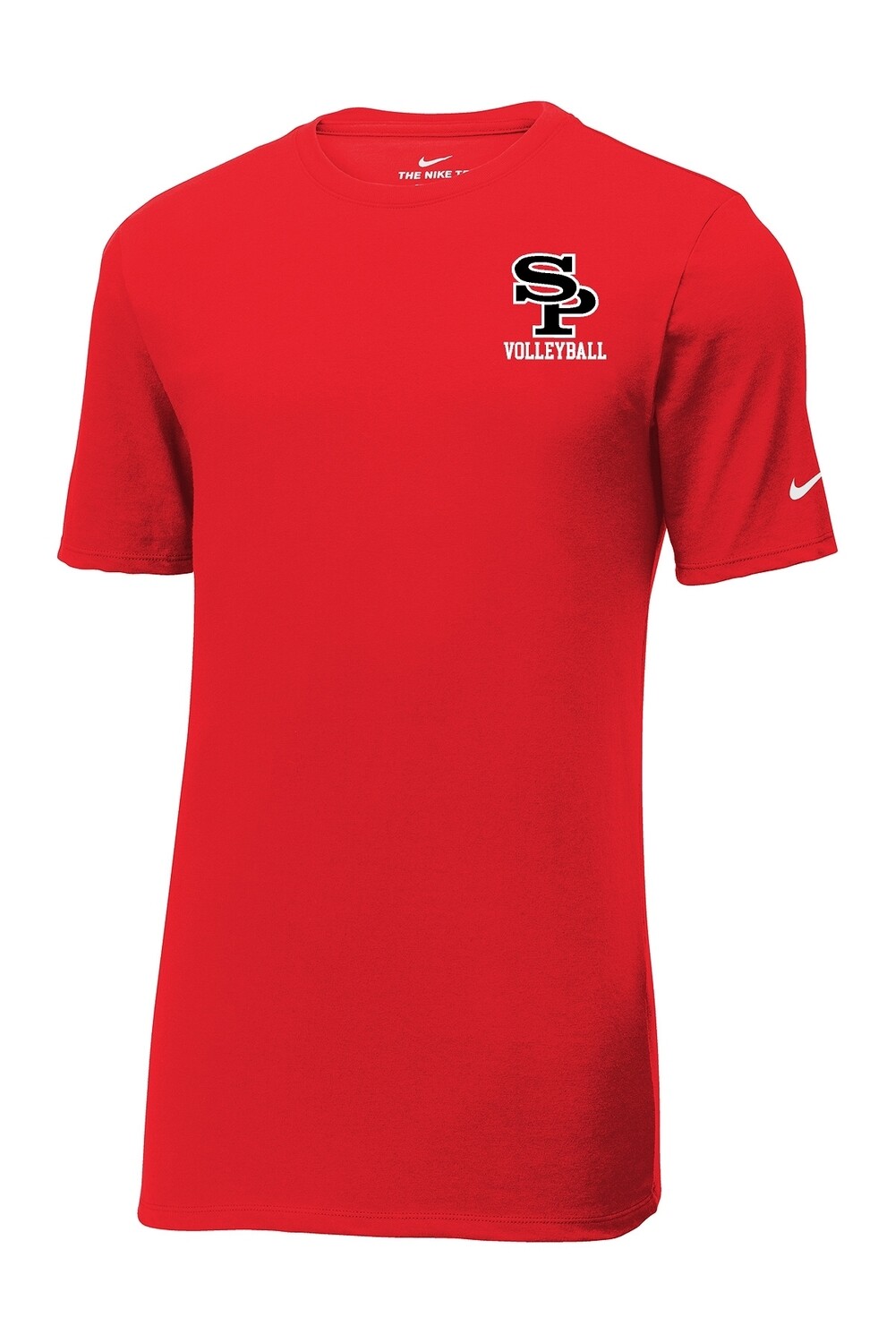 RED UNISEX Nike Dri-FIT Cotton/Poly Tee - SPASH VOLLEYBALL