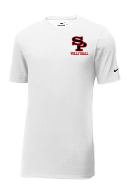 WHITE UNISEX Nike Dri-FIT Cotton/Poly Tee - SPASH VOLLEYBALL