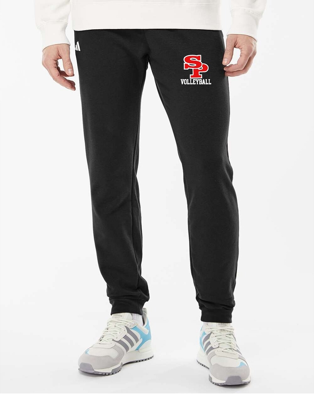 BLACK UNISEX Adidas Fleece Joggers - SPASH VOLLEYBALL