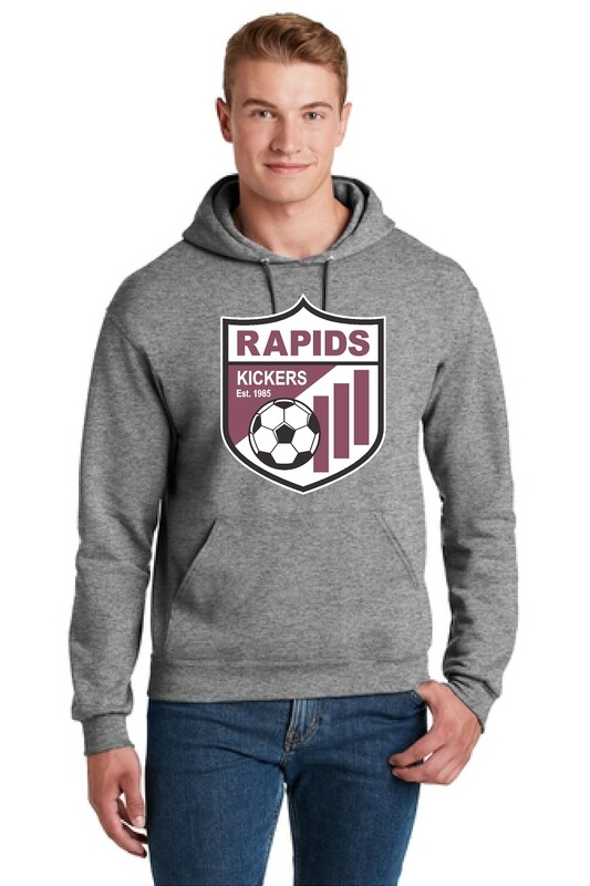 ADULT Jerzees® - NuBlend® Pullover Hooded Sweatshirt - Oxford Grey - Kickers Soccer