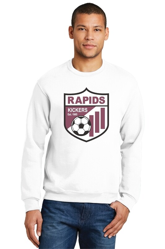 ADULT Jerzees® - NuBlend® Crewneck Sweatshirt - White - Kickers Soccer