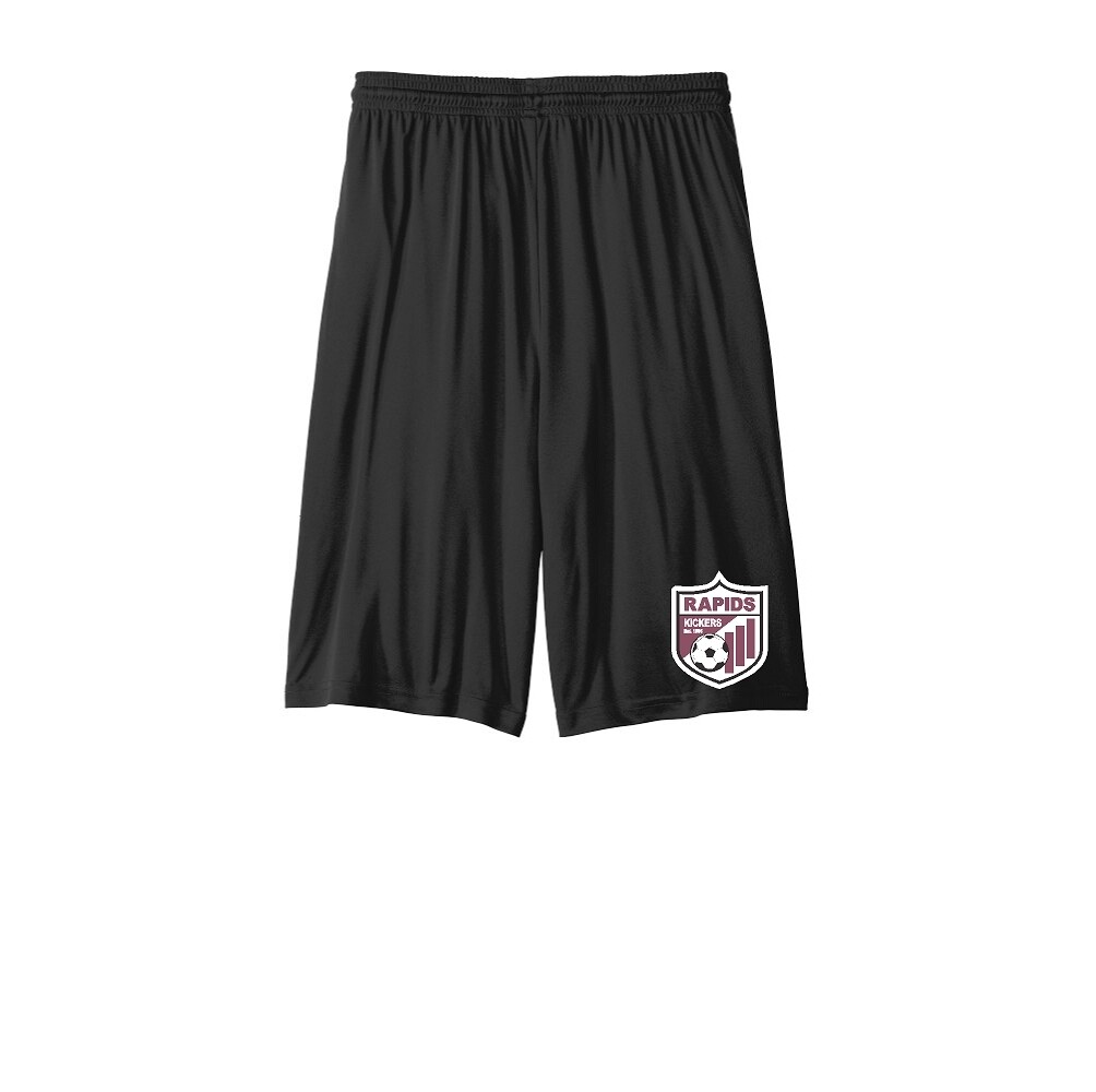 YOUTH Sport-Tek®  PosiCharge® Competitor™ Pocketed Short - Black - Kickers Soccer