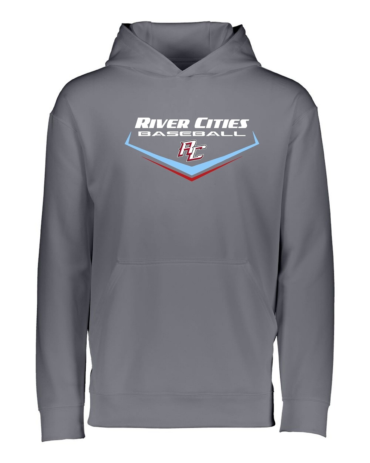Augusta Sportswear - Youth Wicking Fleece Hooded Sweatshirt - River Cities