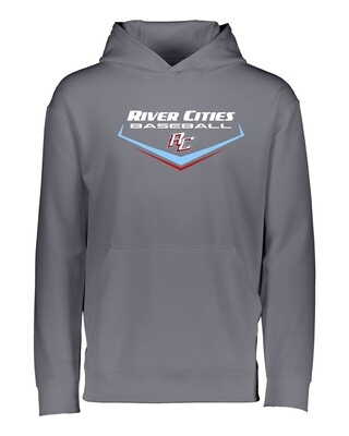 Augusta Sportswear - Youth Wicking Fleece Hooded Sweatshirt - River Cities