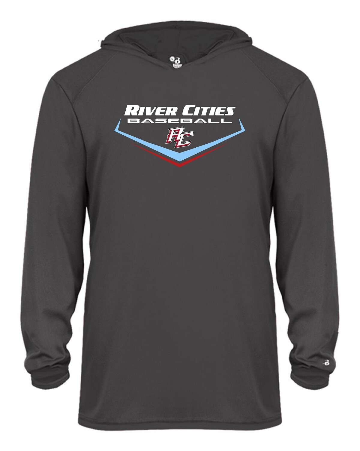 Badger - Youth B-Core Long Sleeve Hooded T-Shirt - River Cities