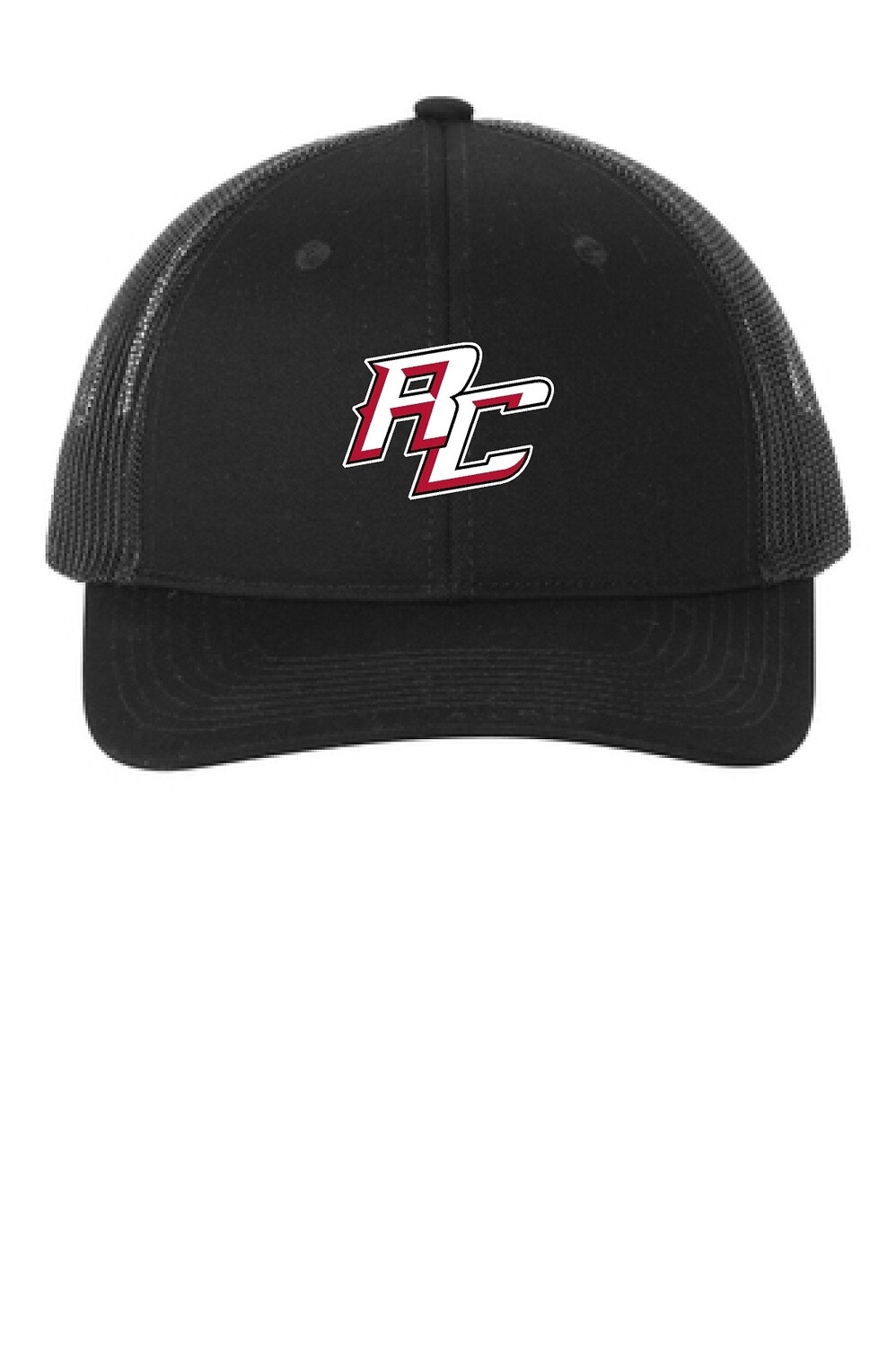 EMBROIDERED Port Authority® Snapback Ponytail Trucker Cap - BLACK - RIVER CITIES