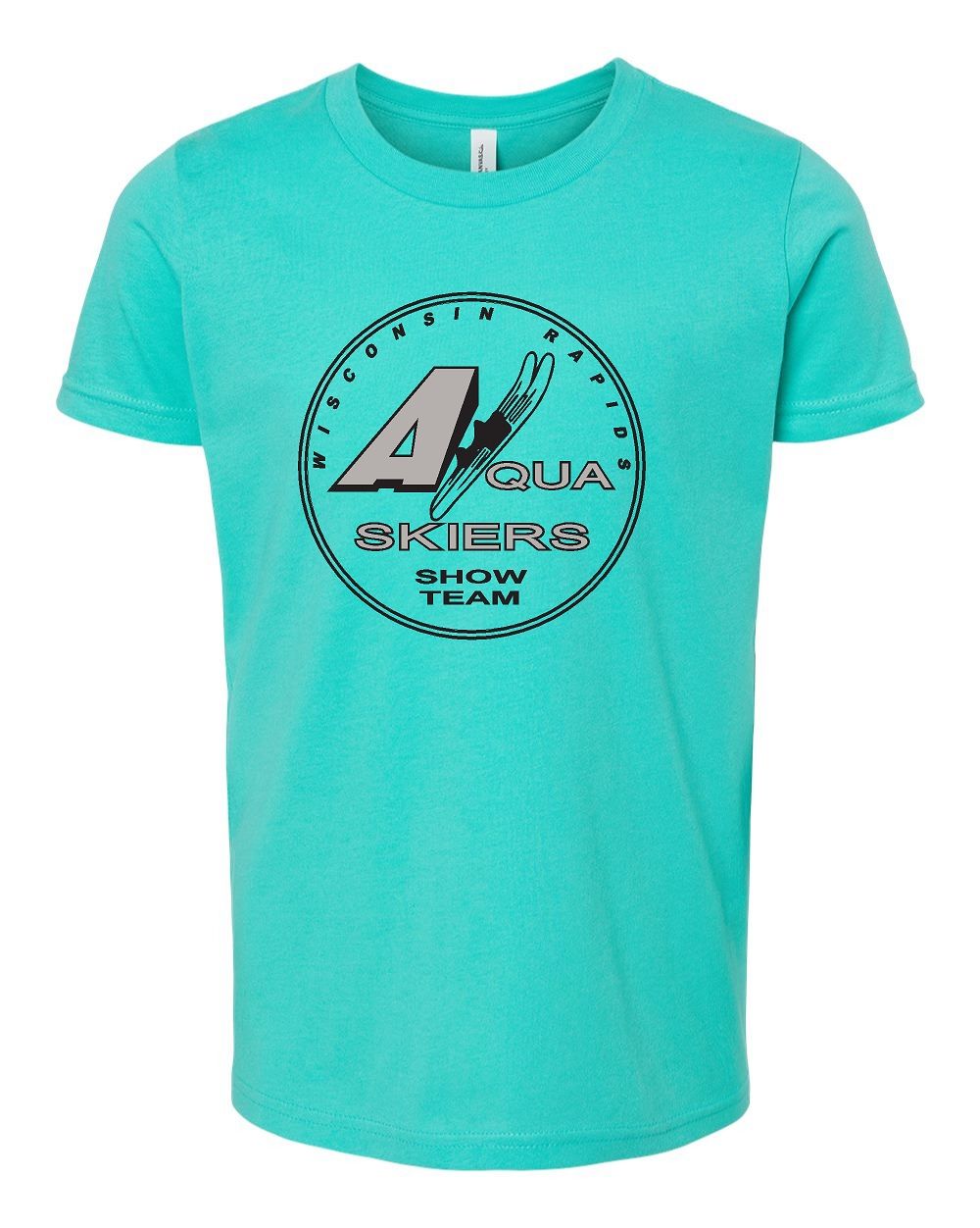 YOUTH BELLA+CANVAS ® Youth Jersey Tee - AQUA SKIERS