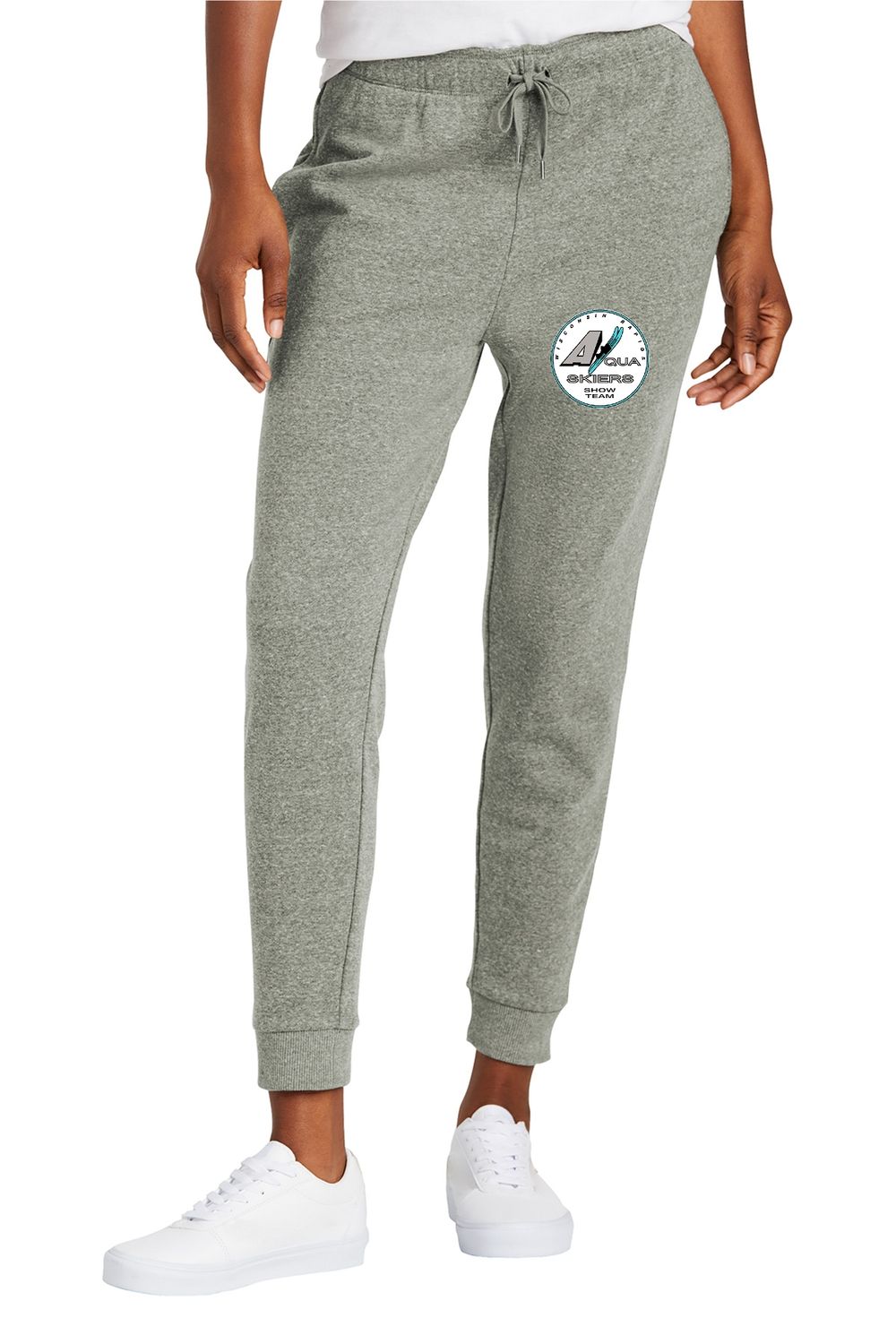 LADIES District® GREY FROST Perfect Tri® Fleece Jogger - AQUA SKIERS