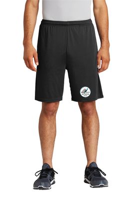 ADULT Sport-Tek® BLACK PosiCharge® Competitor™ Pocketed Short