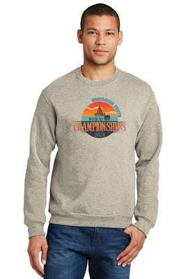 UNISEX Jerzees® - NuBlend® Crewneck Sweatshirt HEATHERED OATMEAL - WI State Waterski