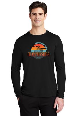 UNISEX Sport-Tek ® Posi-UV ® Pro Long Sleeve Tee - WI State Waterski