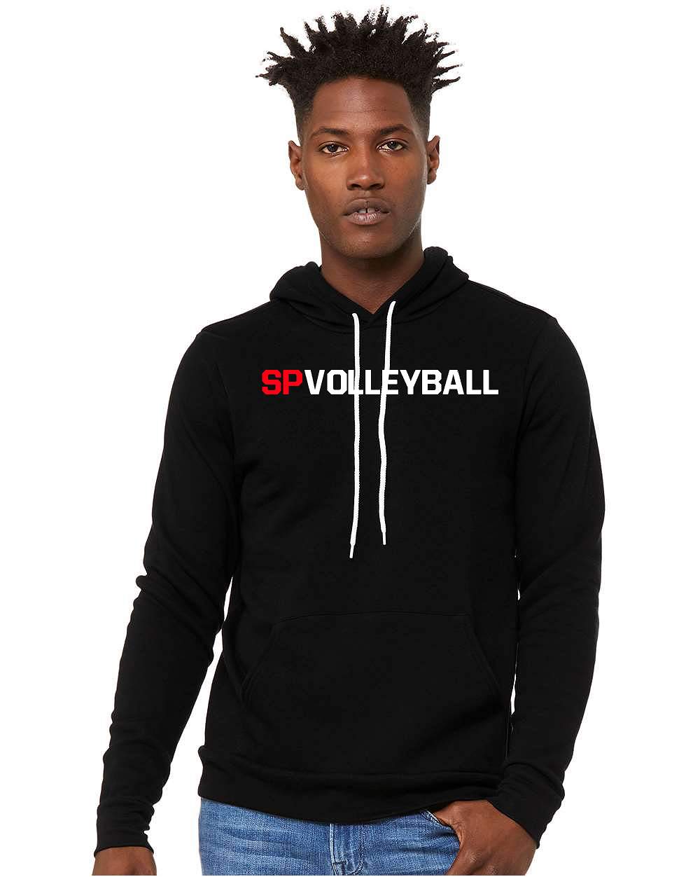 BLACK BELLA + CANVAS - Sponge Fleece Hoodie - SPASH VOLLEYBALL