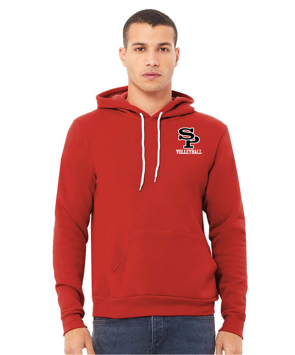 RED BELLA + CANVAS - Sponge Fleece Hoodie - SPASH VOLLEYBALL