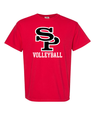 RED Comfort Colors - Garment-Dyed Heavyweight T-Shirt - SPASH VOLLEYBALL