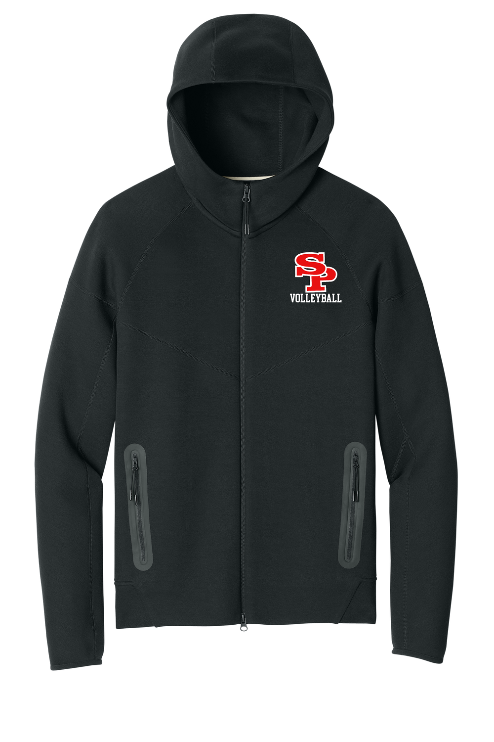 BLACK Nike Tech Fleece Full-Zip Hoodie - SPASH VOLLEYBALL