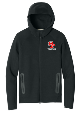 BLACK Nike Tech Fleece Full-Zip Hoodie - SPASH VOLLEYBALL