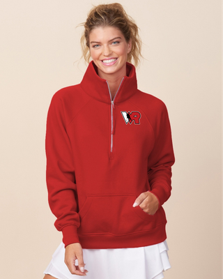 Embroidered Enza Ladies Boxy Half Zip Fleece
