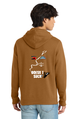 Doesn't Suck District® V.I.T.™ Fleece Hoodie  - Duck Brown - Biron 500