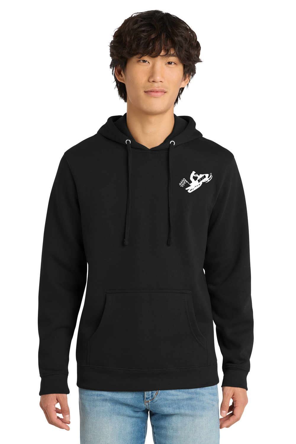 Never Disappoints District® V.I.T.™ Fleece Hoodie  - Black - Biron 500