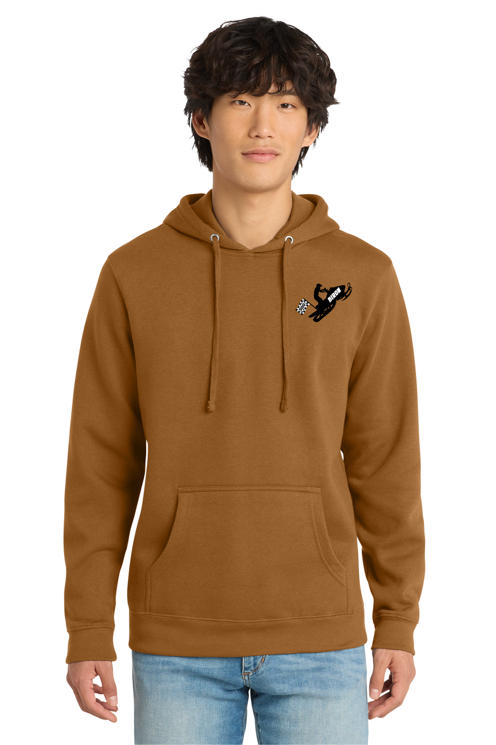 Never Disappoints District® V.I.T.™ Fleece Hoodie  - Duck Brown - Biron 500