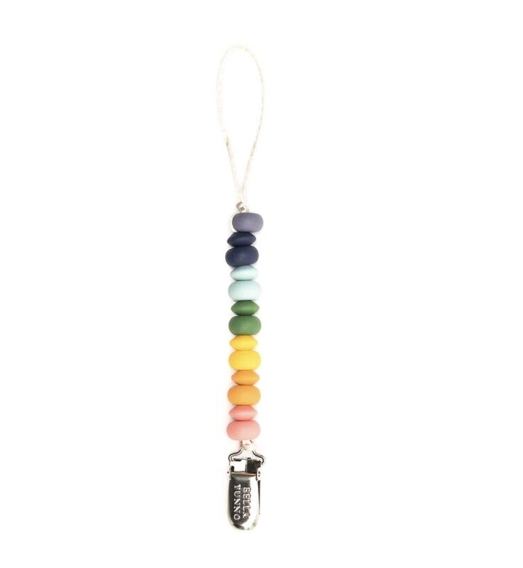 Rainbow Pacifier Clip