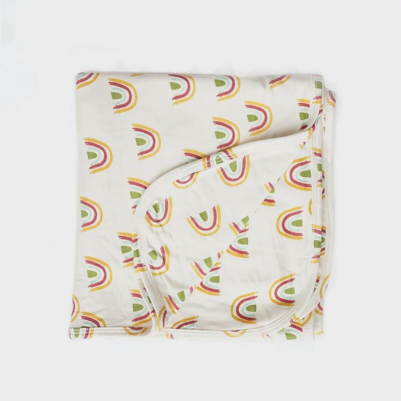 Rainbow Luxury Bamboo Blanket