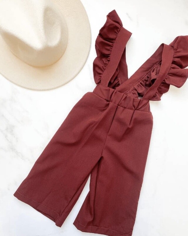 Sharlyn Ruffle Suspender Pants