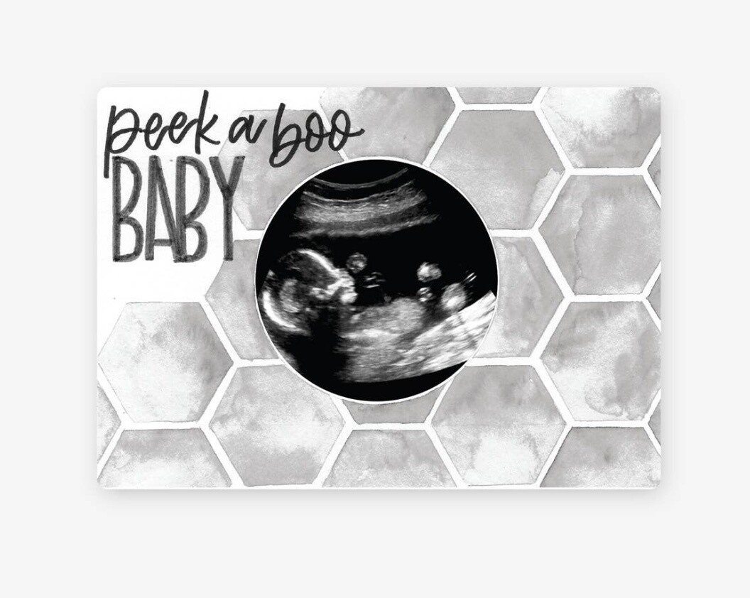 Geo Baby Magnetic Ultrasound Wooden Photo Frame