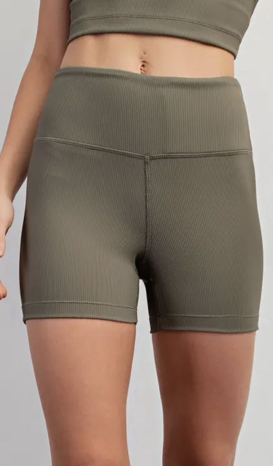 Set the Sun Biker Shorts, Color: Smokey Olive, Size: Small