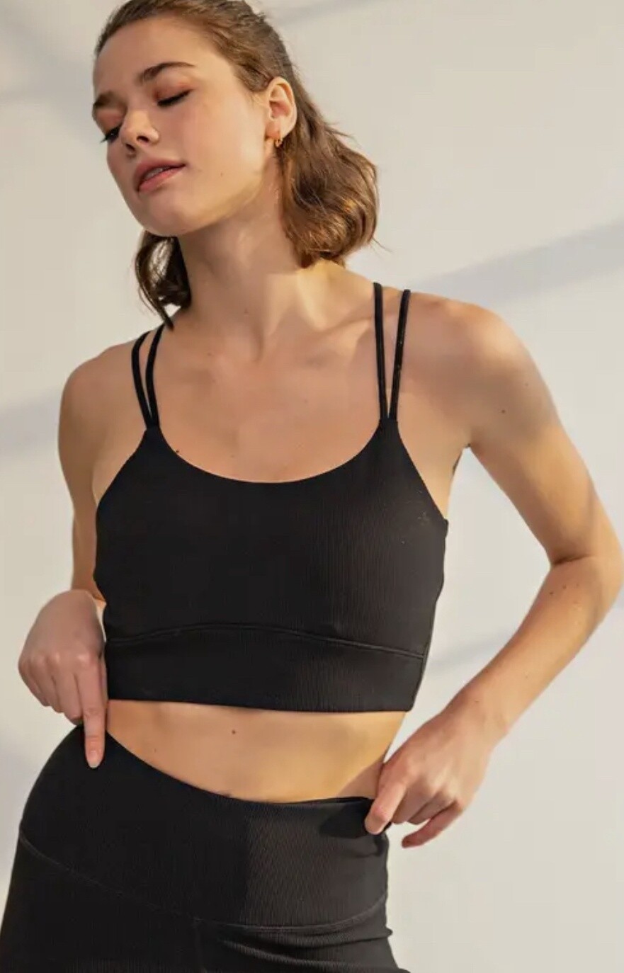 Truth Teller Sport Bra, Color: Black, Size: Small