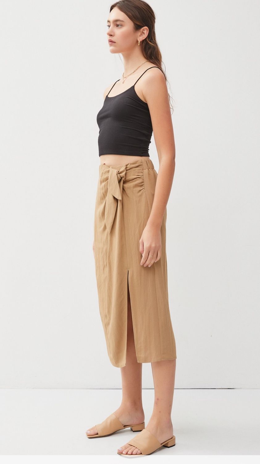 Plus One Skirt, Color: Taupe, Size: Small