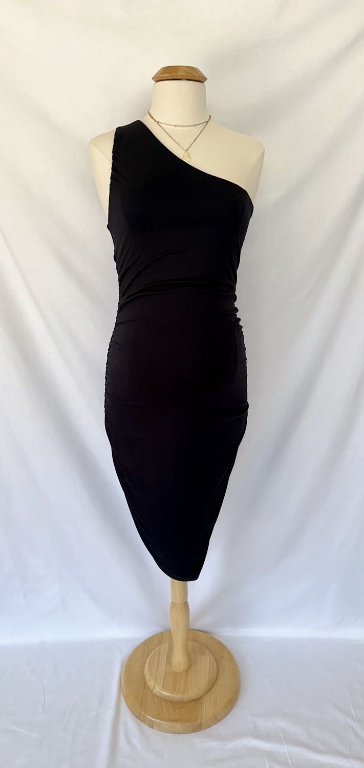 Millie off the Shoulder Dress, Color: Black, Size: Small