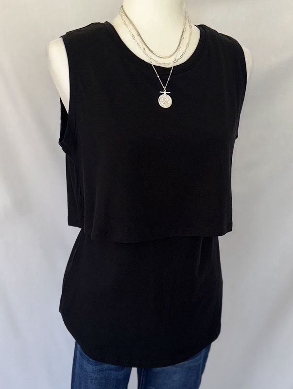 Maddie Sleeveless Maternity/Nursing Tank