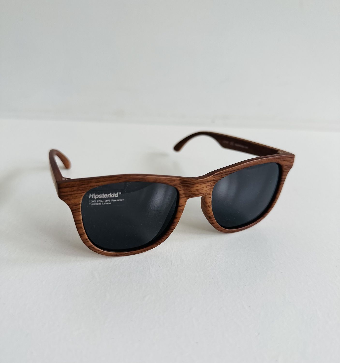 Children’s  Hipster Sunglasses, Color: Wood, Size: 0-2