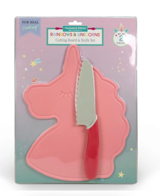 Unicorn Cutting Board &amp; Knife Set