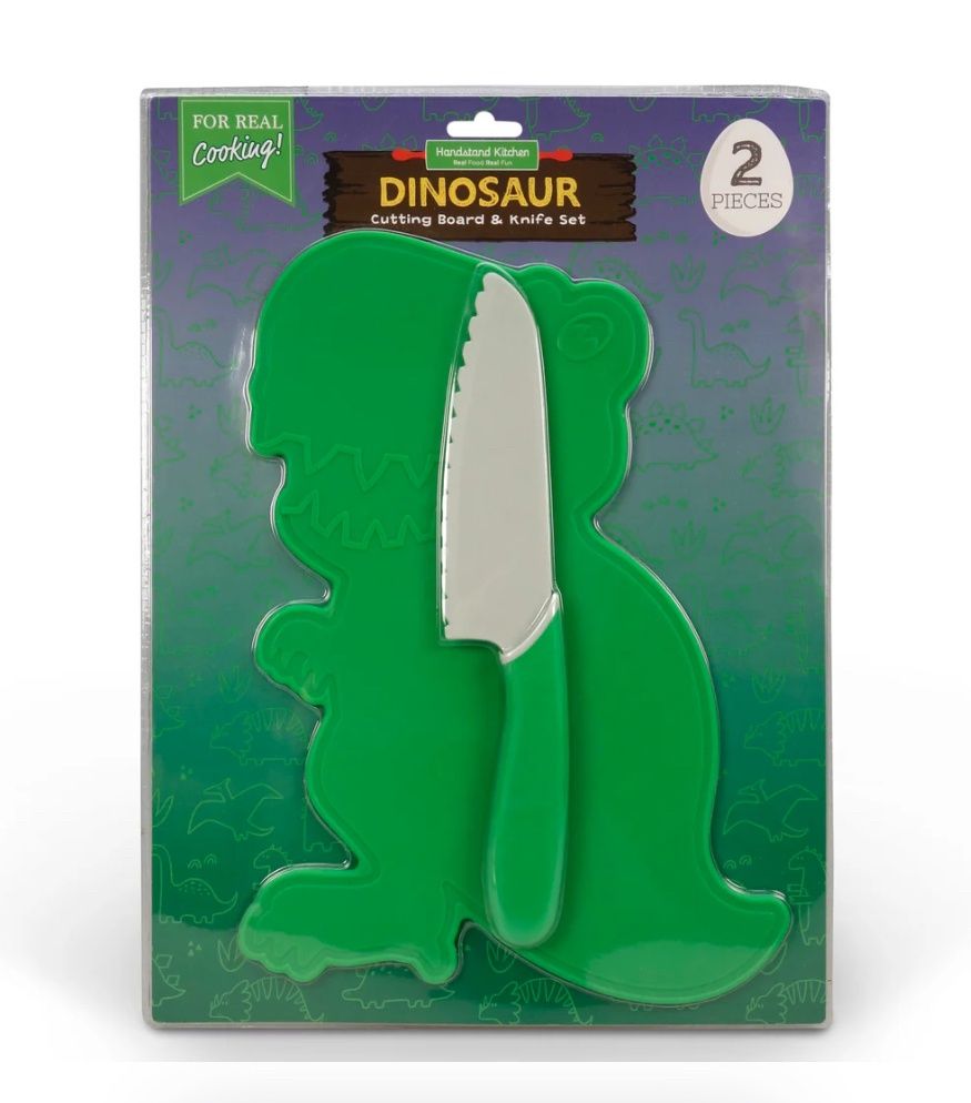 Dinosaur Cutting Board &amp; Knife Set