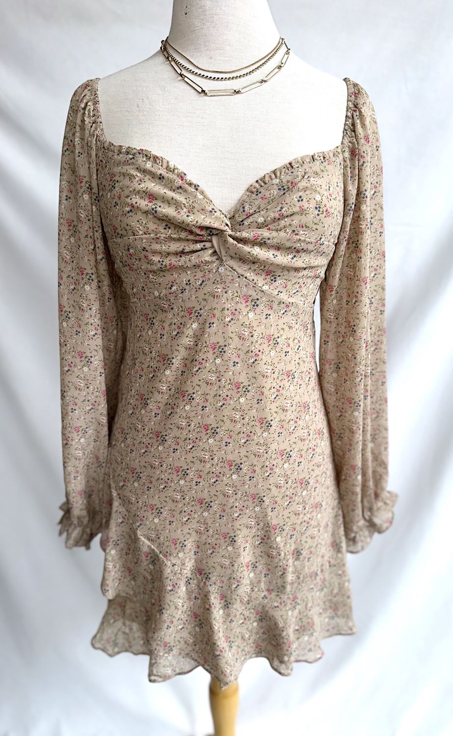 Sunset Dress, Color: Taupe, Size: Small