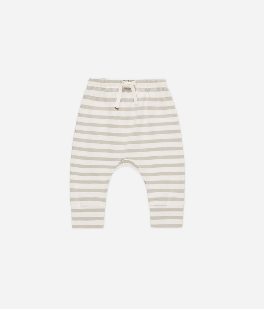 Mason Drawstring Pants, Color: Grey Stripes, Size: 0-3M