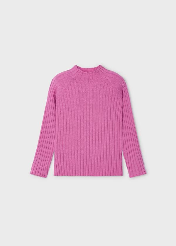 Cassie Mockneck Sweater, Color: Pink, Size: Size 2