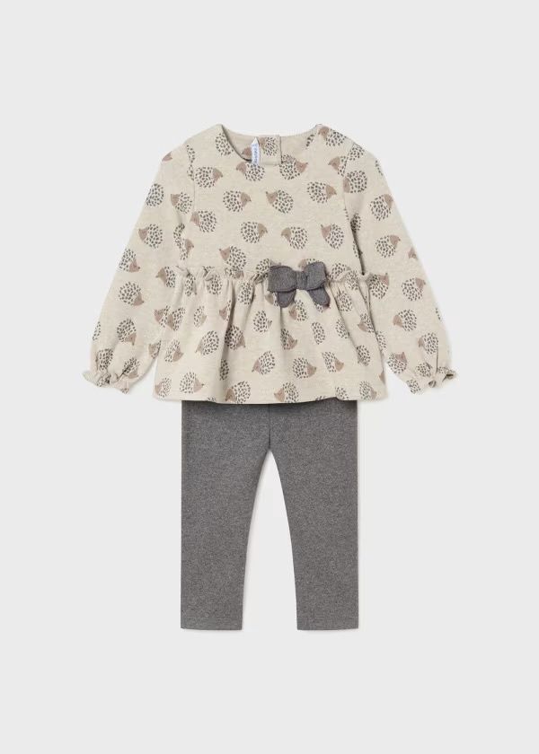 Lena Sweater and Leggings Set, Color: Charcoal, Size: 6M