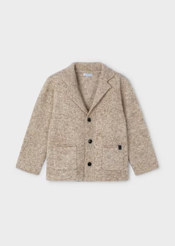 Taylor Tricot Cardigan, Color: Almond Heather, Size: Size 2