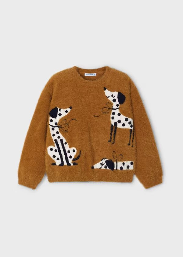 Jessie Dog Sweater, Color: Caramel, Size: 2