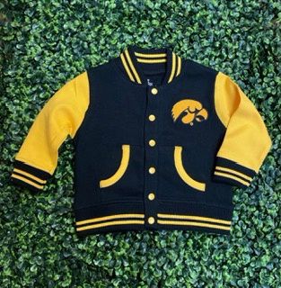 Iowa Hawkeye Varsity Jacket, Size: 0-3mo
