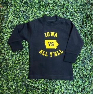 Iowa Hawkeyes Long Sleeve Tee, Size: 0-3mo