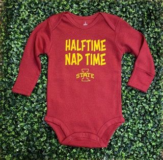 Iowa State Long Sleeve Bodysuit, Size: 0-3mo